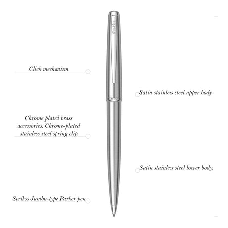 Scrikss Metropolis 78M Stainless Steel CT Mechanical Pencil - SCOOBOO - 54250 - TGM - Mechanical Pencil