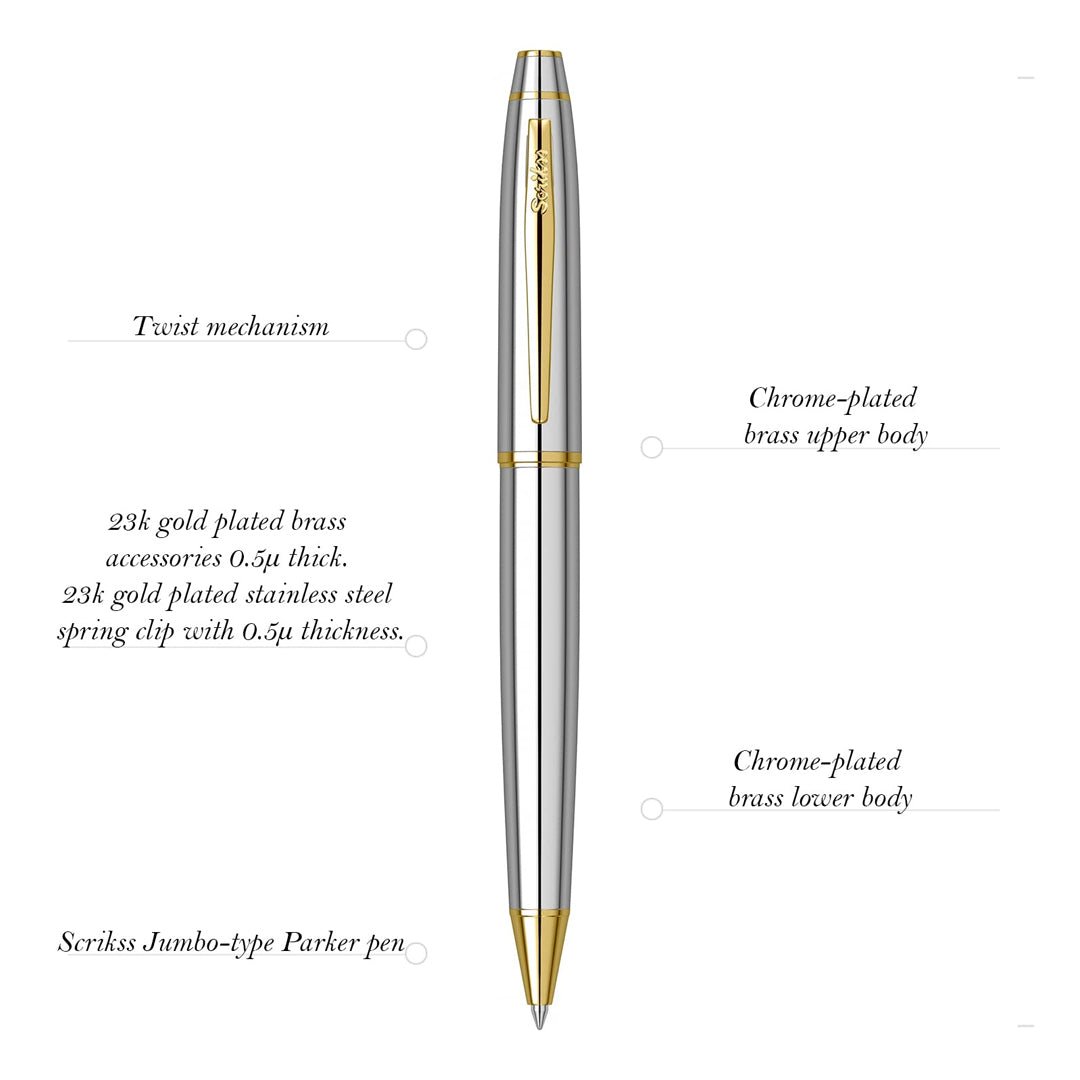 Scrikss Noble 35 Ballpoint Pen - SCOOBOO - 54144 - TGM - Ball Pen