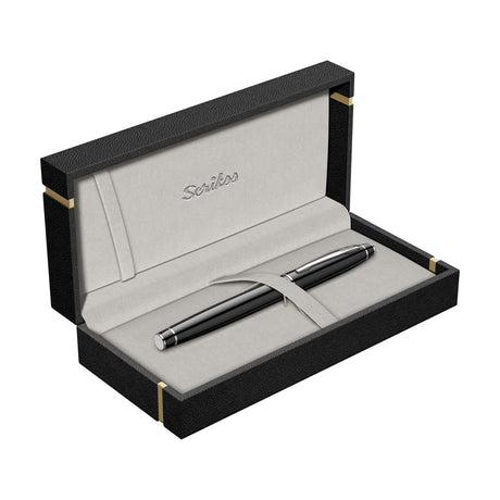 Scrikss Noble 35 Black - CT Fountain Pen - Medium - SCOOBOO - 54175 - TGM - Fountain Pen