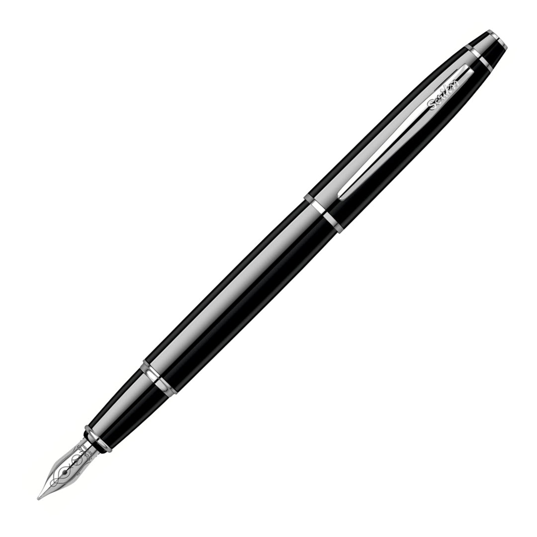 Scrikss Noble 35 Black - CT Fountain Pen - Medium - SCOOBOO - 54175 - TGM - Fountain Pen