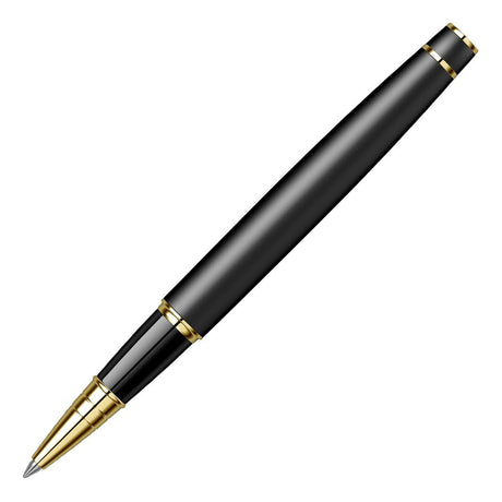 Scrikss Noble 35 Roller Ball Matt Black Gold Pen - SCOOBOO - 85940NIS - TGM - Roller Ball Pen