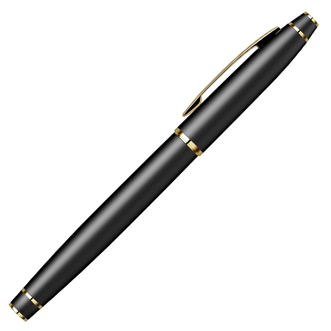 Scrikss Noble 35 Roller Ball Matt Black Gold Pen - SCOOBOO - 85940NIS - TGM - Roller Ball Pen