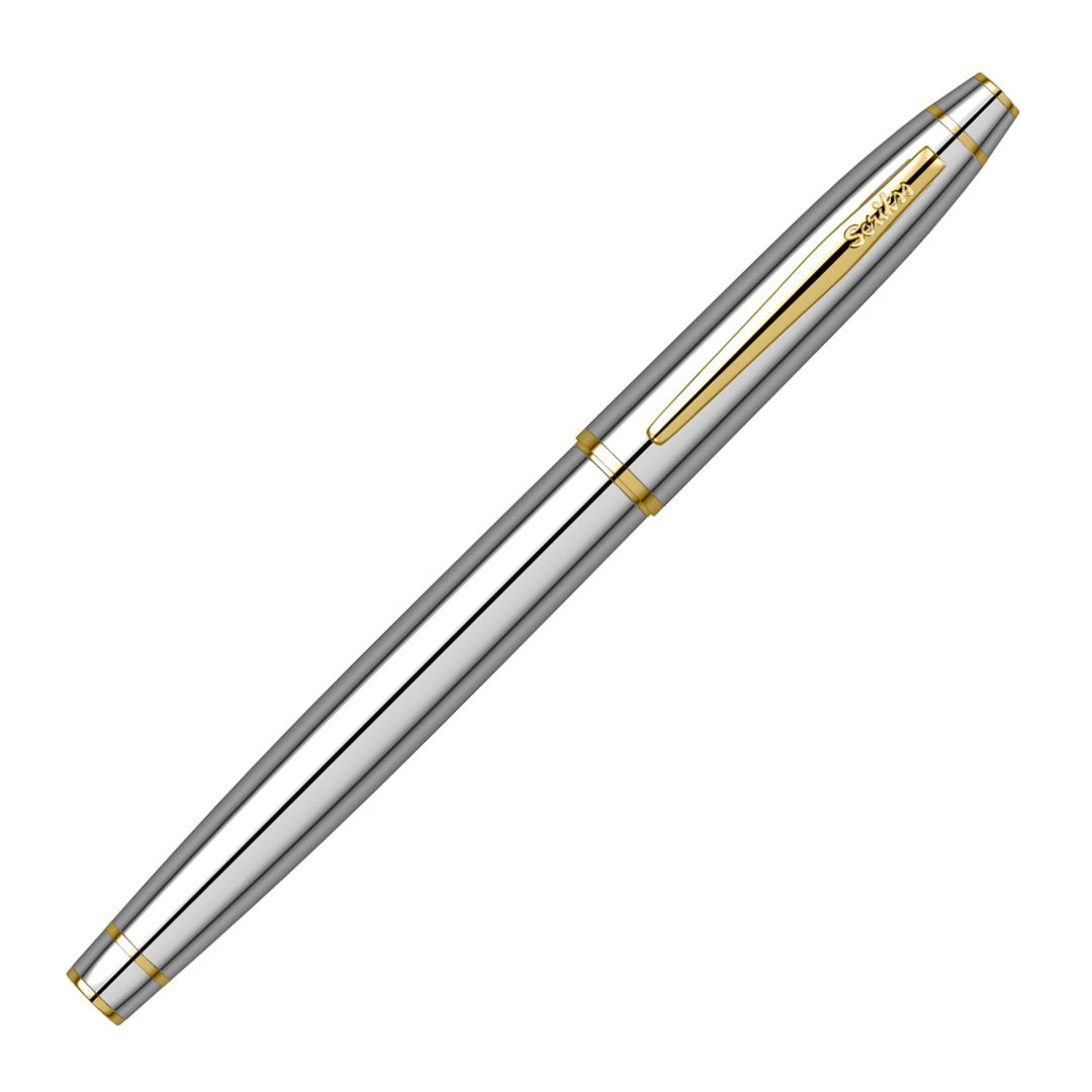 Scrikss Noble Gold Chrome Fountain Pen - SCOOBOO - 54182 - TGM - Fountain Pen