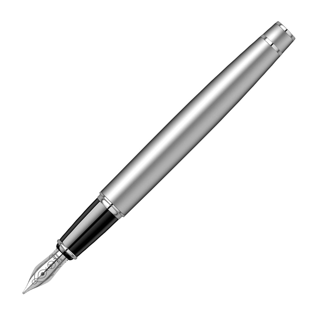 Scrikss Noble Matt Chrome Fountain Pen - SCOOBOO - 54199 - TGM - Fountain Pen