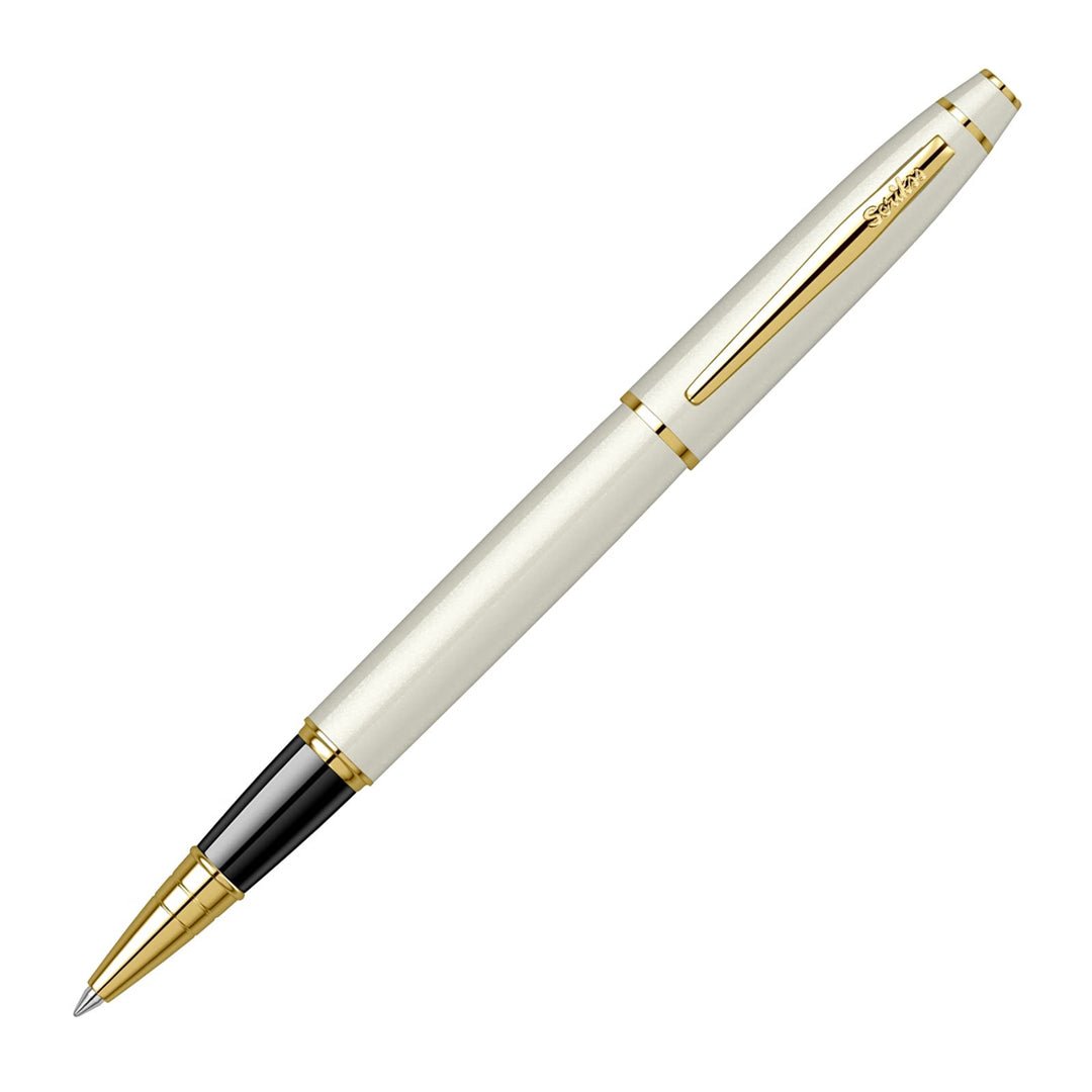 Scrikss Noble Pearl White GT Roller Pen - SCOOBOO - 78720 - TGM - Roller Ball Pen