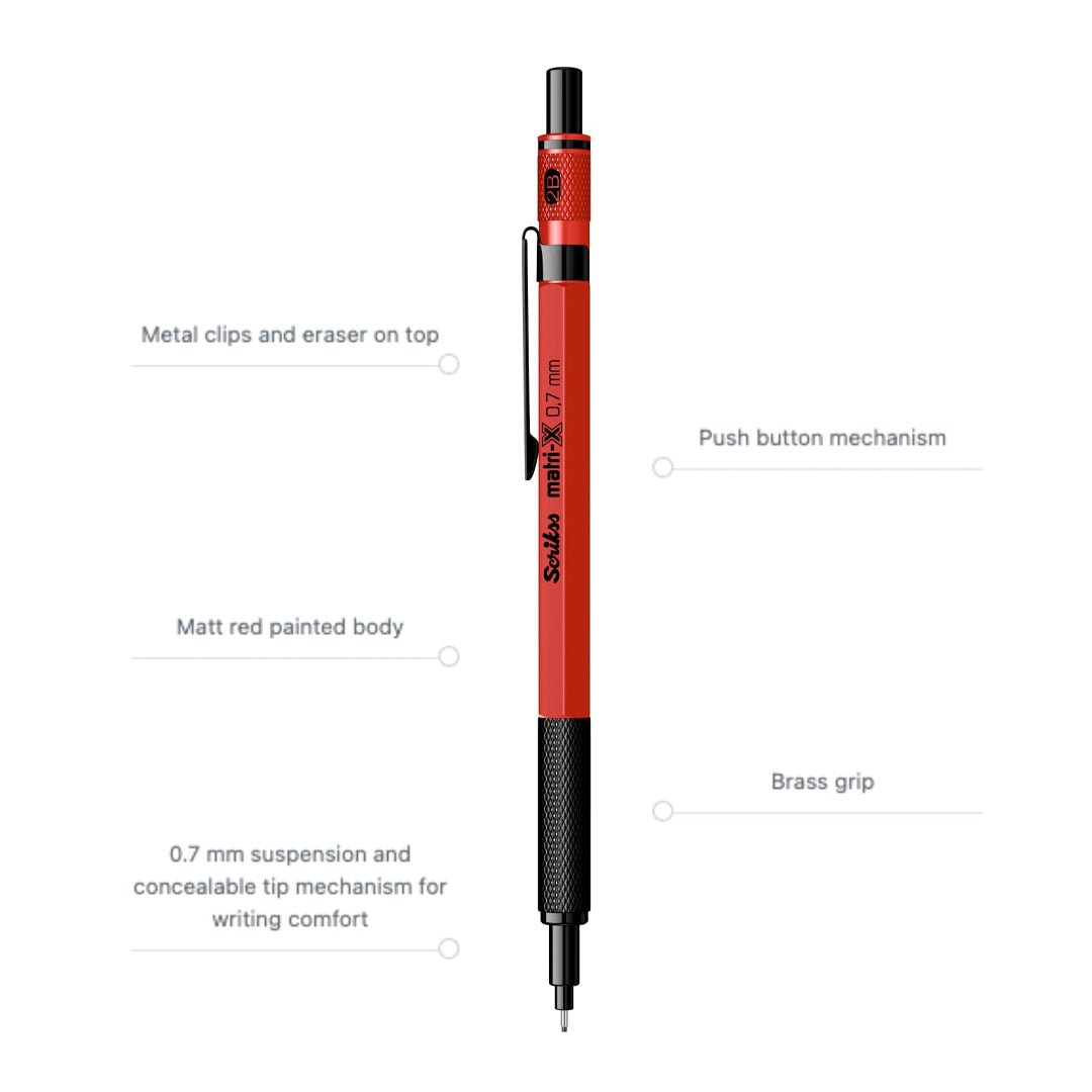 Scrikss Office Matri - X Mechanical Pencil 0.7mm - SCOOBOO - 88446 - TGM - Mechanical Pencil