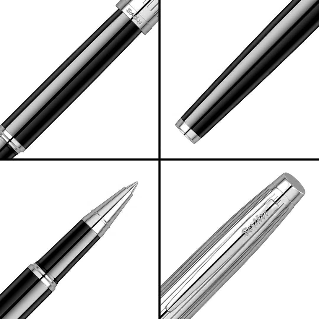 Scrikss Oscar 39 Black Chrome - CT Rollerball Pen - SCOOBOO - 66710 - TGM - Roller Ball Pen