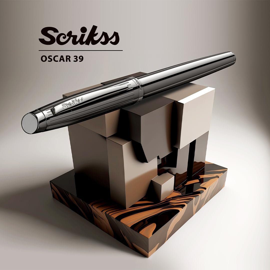 Scrikss Oscar 39 Titanium 3 Pcs Set - SCOOBOO - 66932 - TGM - Fountain Pen