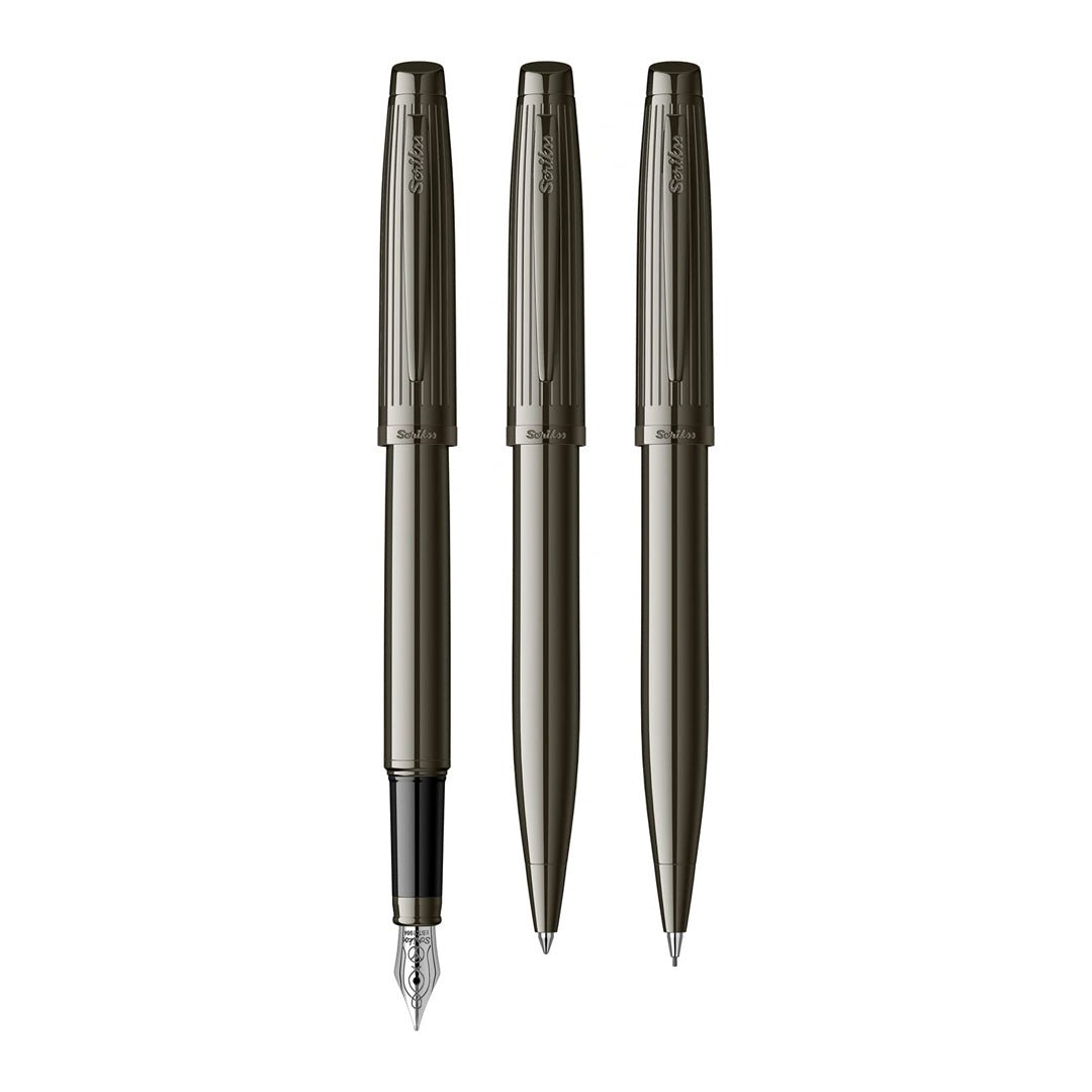 Scrikss Oscar 39 Titanium 3 Pcs Set - SCOOBOO - 66932 - TGM - Fountain Pen