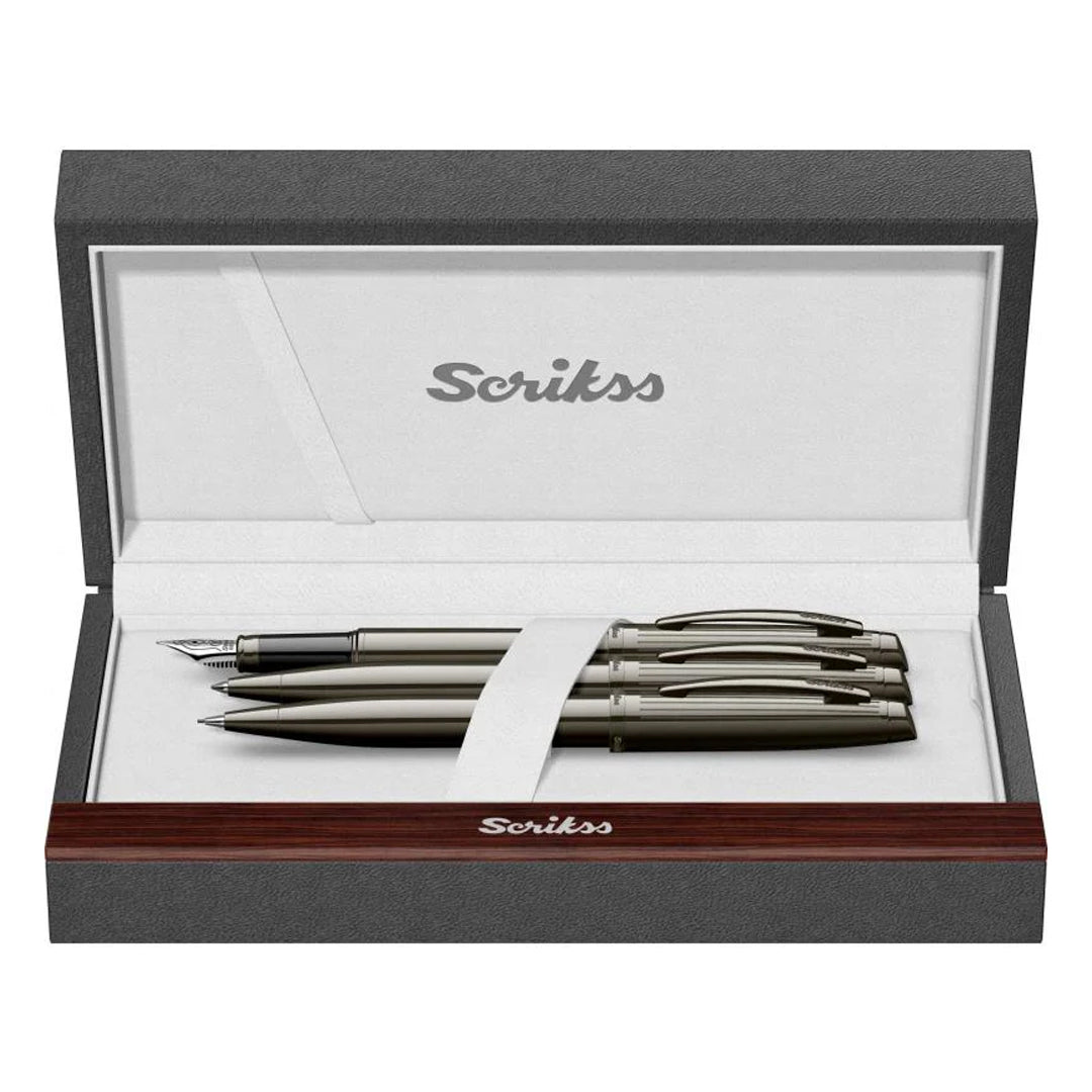 Scrikss Oscar 39 Titanium 3 Pcs Set - SCOOBOO - 66932 - TGM - Fountain Pen