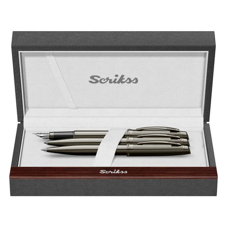 Scrikss Oscar 39 Titanium 3 Pcs Set - SCOOBOO - 66932 - TGM - Fountain Pen