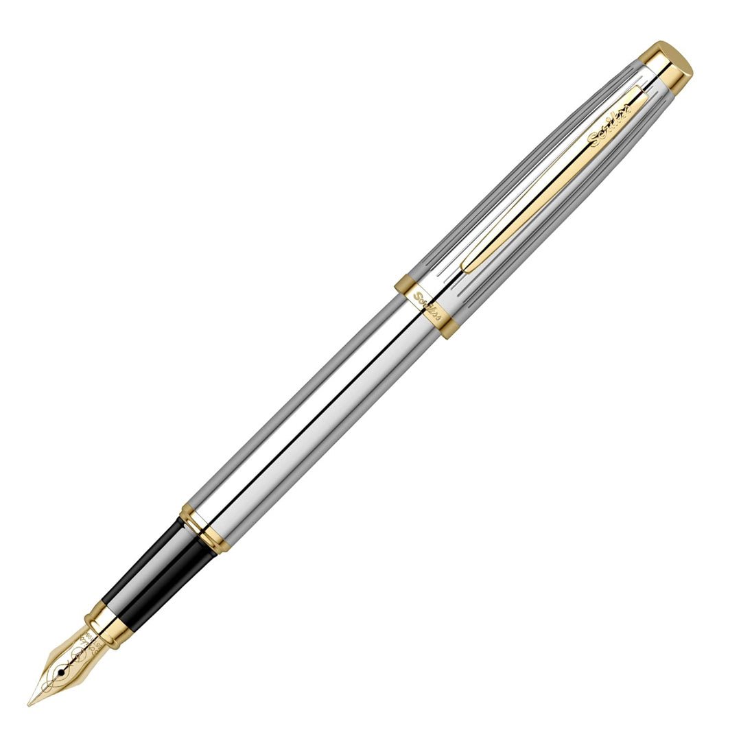 Scrikss Oscar Chrome Fountain Pen - SCOOBOO - 66697 - TGM - Fountain Pen