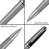 Scrikss Pera 477 Black CT Ballpoint Pen + Mechanical Pencil Set - SCOOBOO - 57251 - TGM - Ball Pen