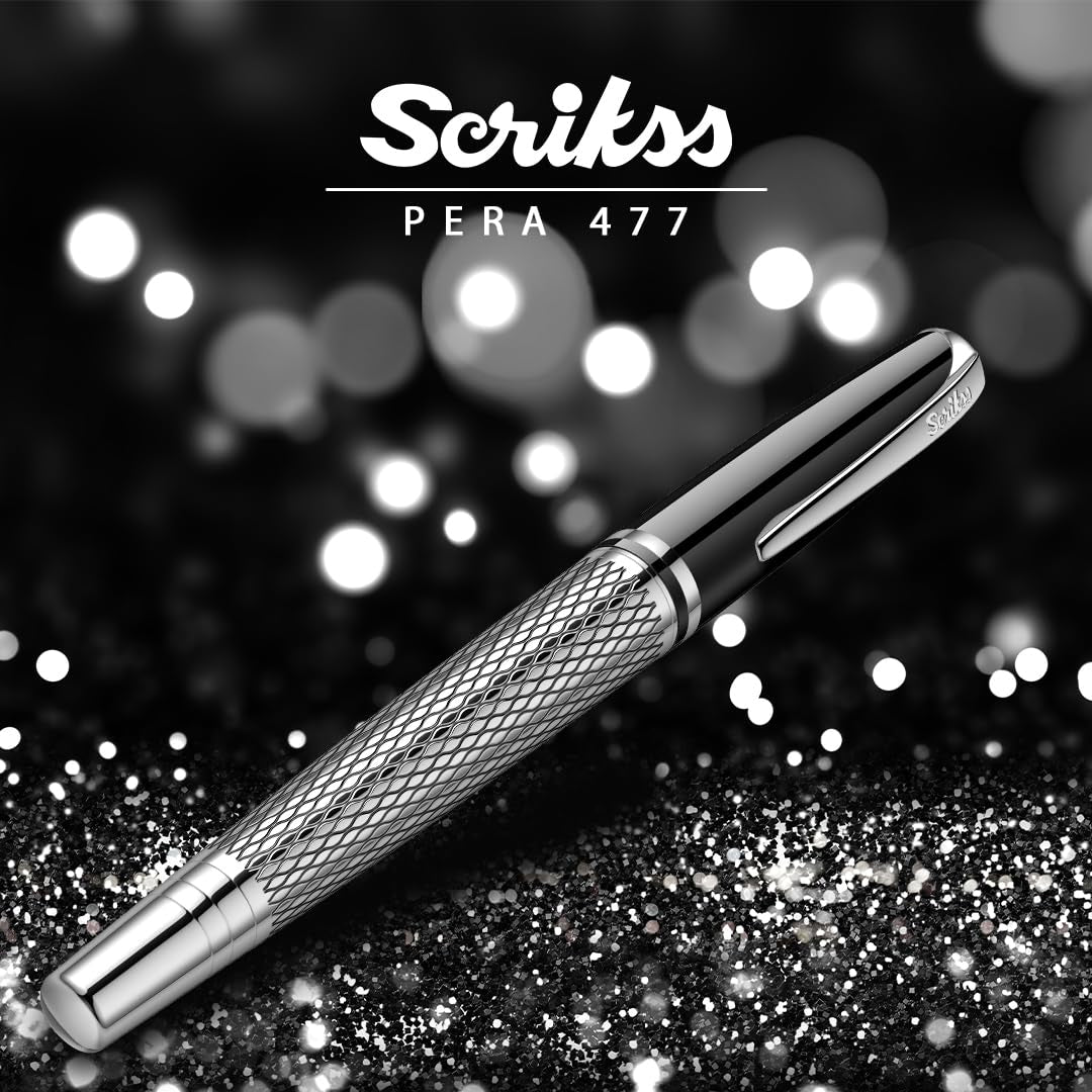 Scrikss Pera Chrome Roller Ball Pen - SCOOBOO - 57237 - TGM - Roller Ball Pen