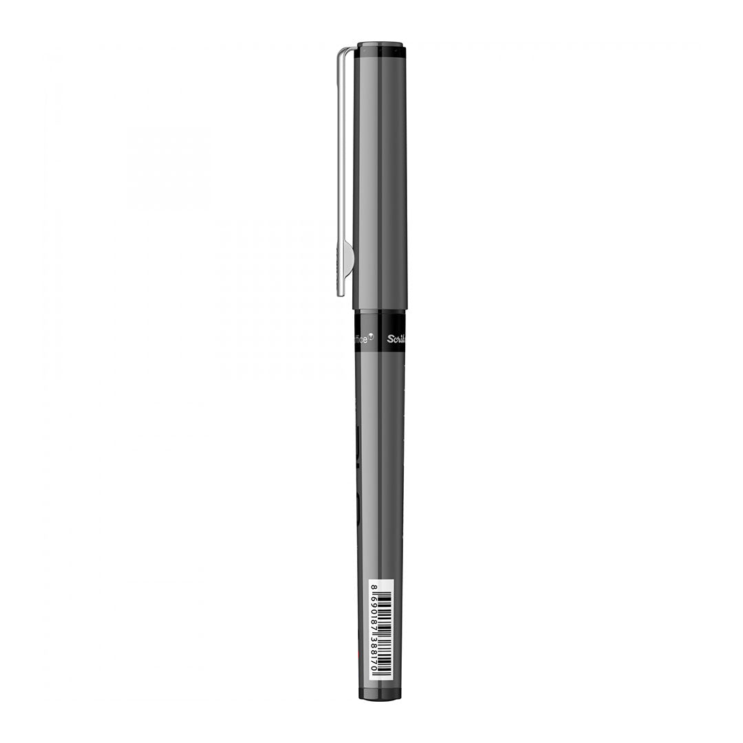 Scrikss | PI - 8 | Rollerball Ink Pen 0.7mm | Box Of 12 | Black - SCOOBOO - 88248 - Roller Ball Pen