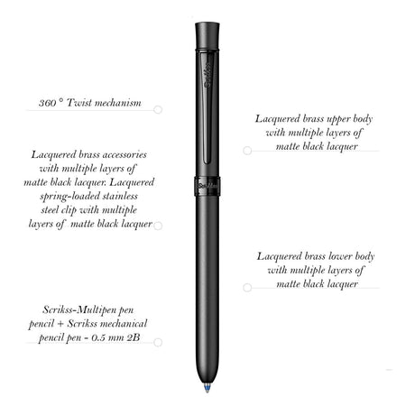 Scrikss Trio Ball Pen - SCOOBOO - 79000 - TGM - Ball Pen