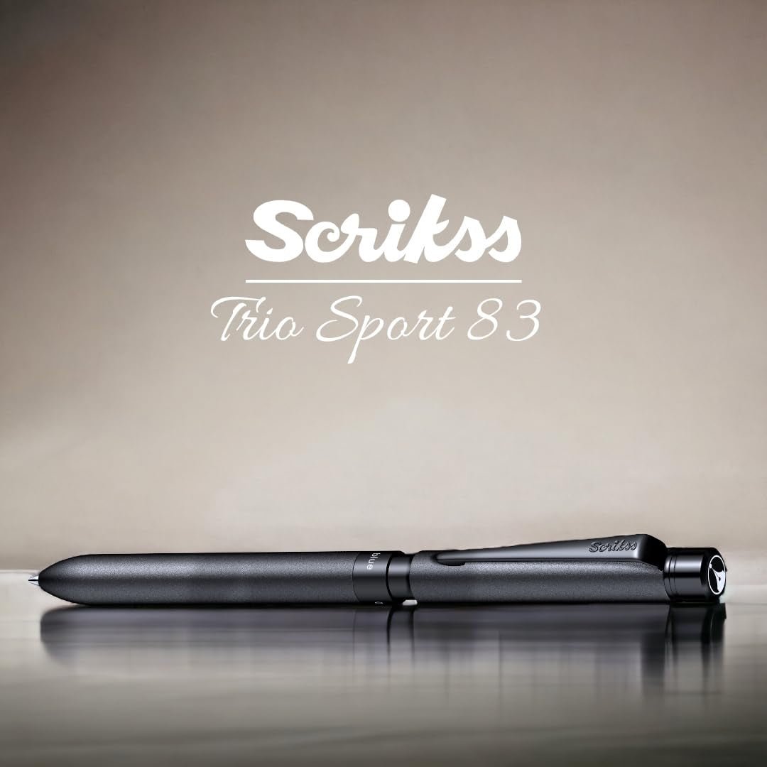 Scrikss Trio Sport 83 Matte Black - BT Multi Function Pen - SCOOBOO - 85705 - TGM - Ball Pen