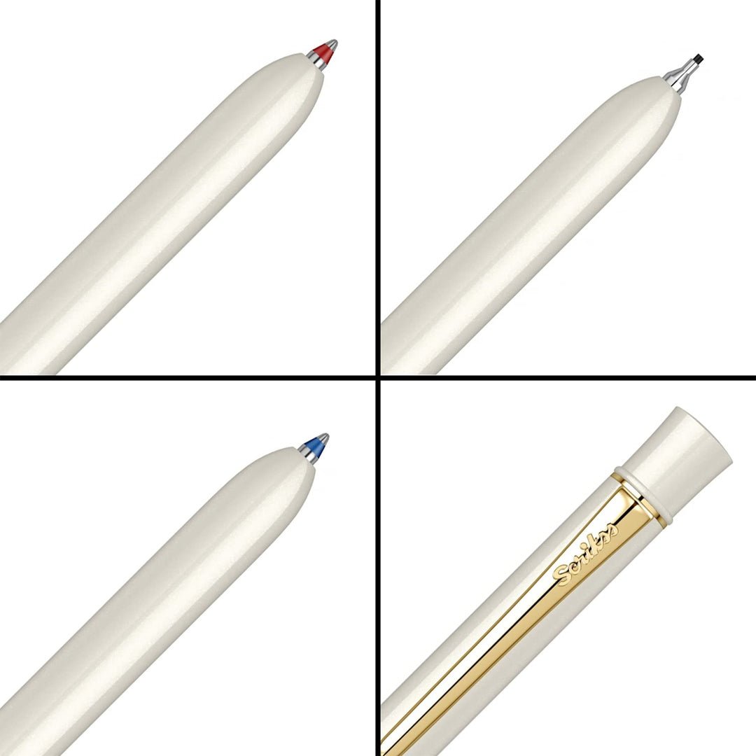 Scrikss Trio White Gold Ball Pen - SCOOBOO - 79062NIS - TGM - Ball Pen