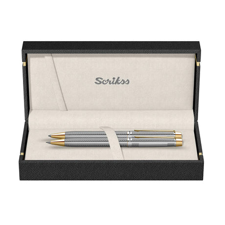 Scrikss Venus 722 Gold Chrome BP+MP Set - SCOOBOO - 71639 - TGM - Ball Pen