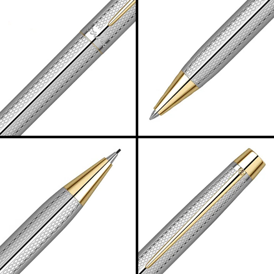 Scrikss Venus 722 Gold Chrome BP+MP Set - SCOOBOO - 71639 - TGM - Ball Pen