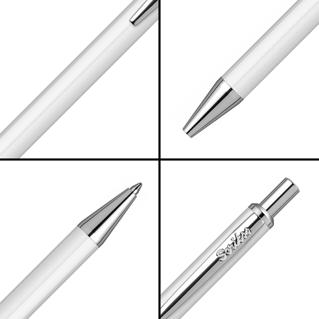 Scrikss Vintage 304 White - CT Ballpoint Pen - SCOOBOO - 84387 - TGM - Ball Pen