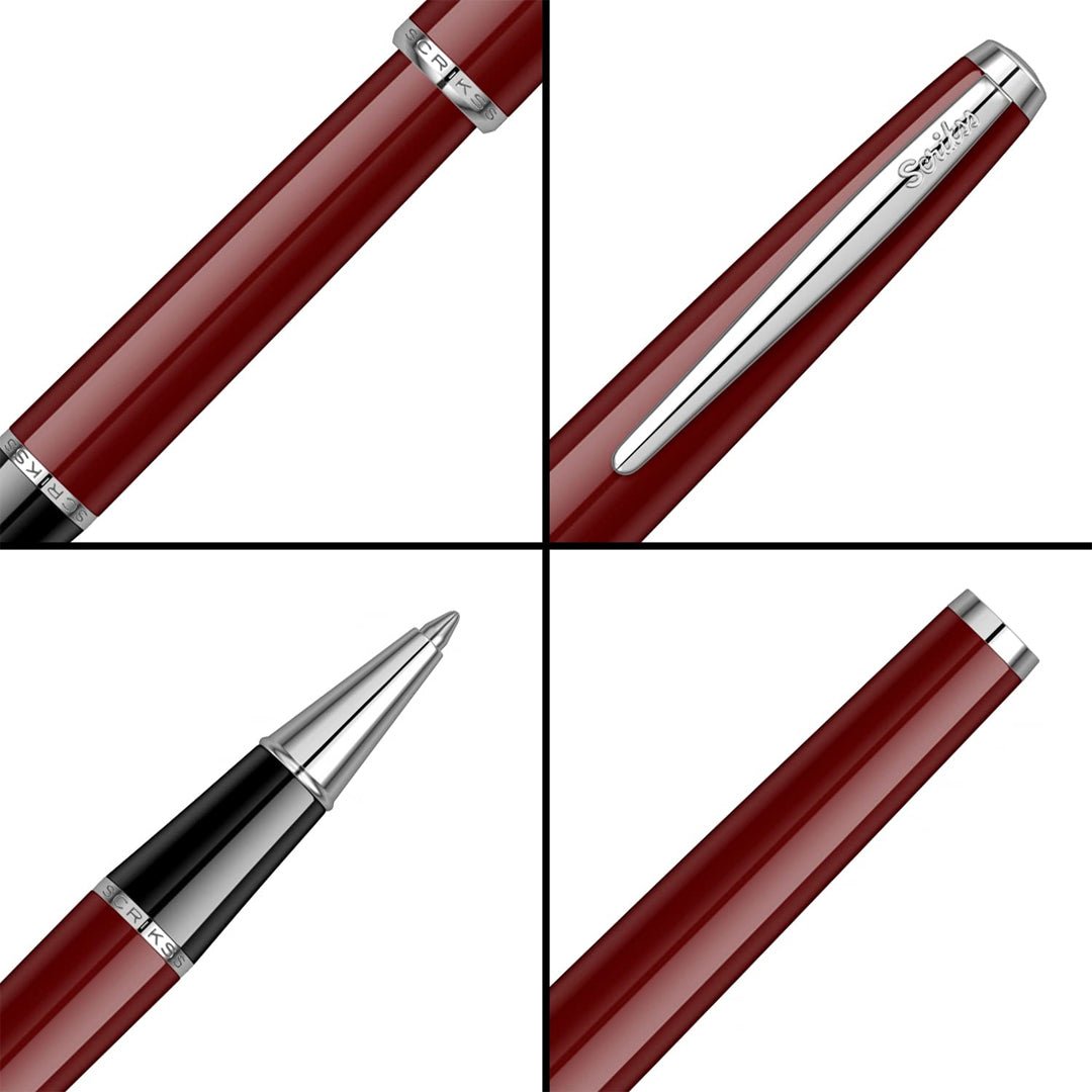 Scrikss Vintage 33 Burgundy Roller Pen - SCOOBOO - 81614 - TGM - Roller Ball Pen