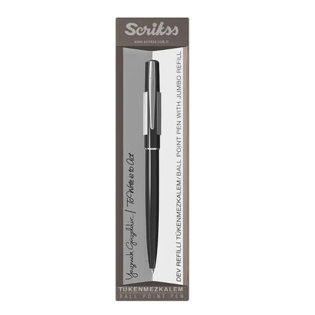 Scrikss Vintage 41 Black Ball Pen - SCOOBOO - 71929 - TGM - Roller Ball Pen