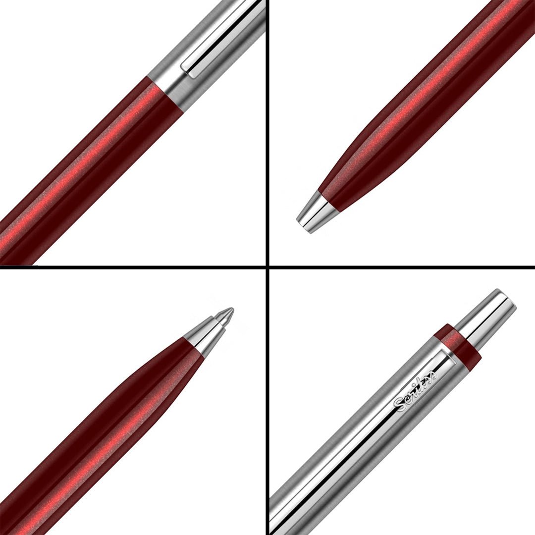 Scrikss Vintage 51 Burgundy Chrome - CT Ballpoint Pen - SCOOBOO - 66499 - TGM - Ball Pen