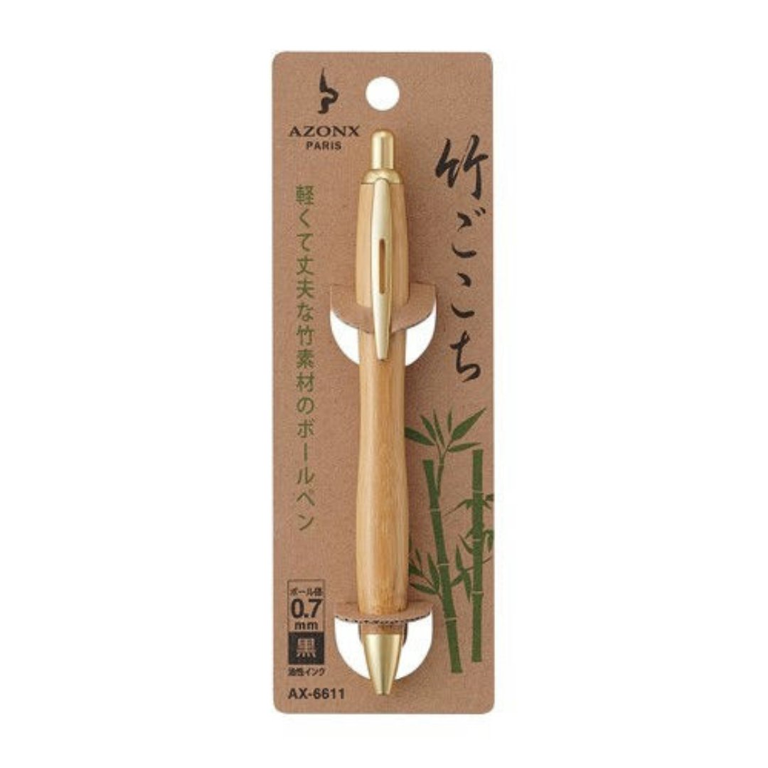 Sekisei Azone Takegokochi Oil-Based Ballpoint Pen 0.7mm - SCOOBOO - AX-6611-00 - Ball Pen