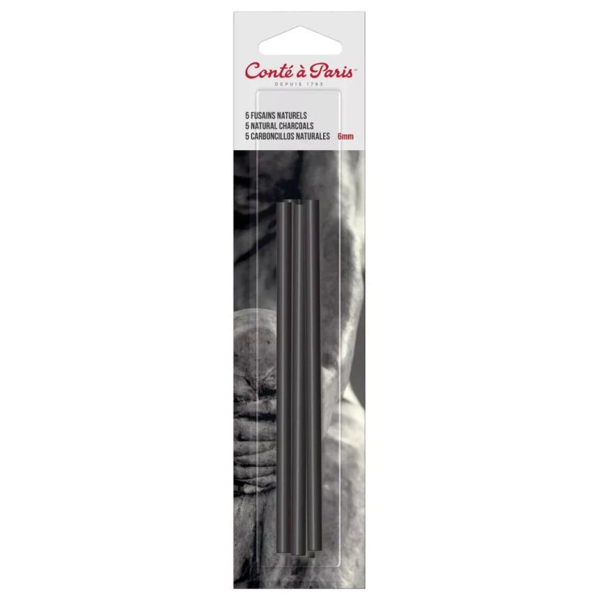 Conte a Paris natural charcoals - Set of 5