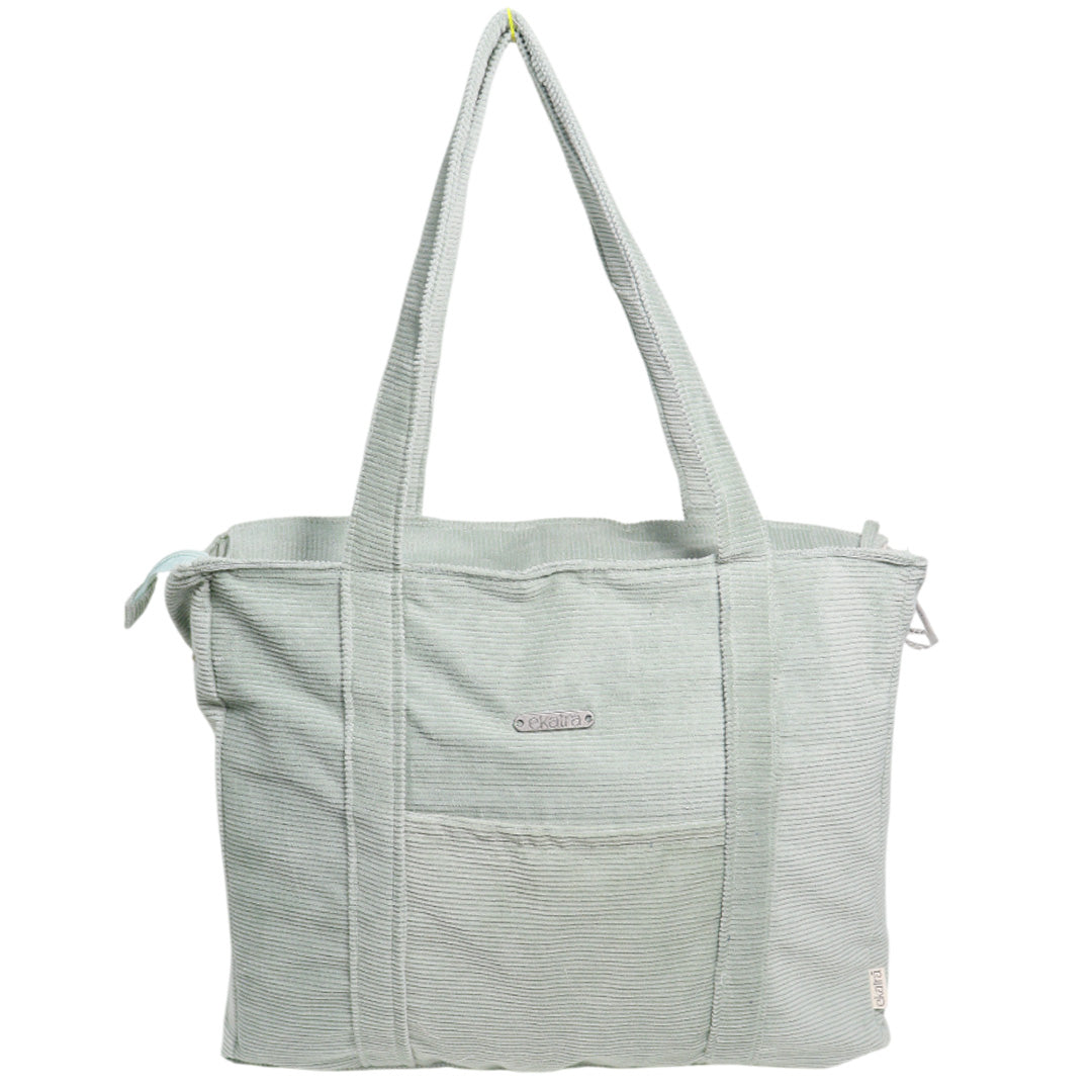 Ekatra Minimalist Corduroy Shoppers Tote