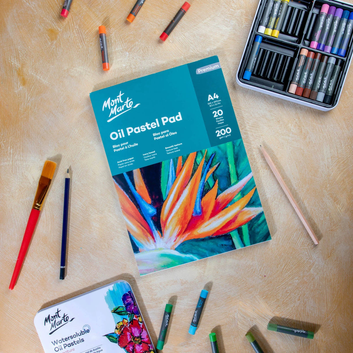 Mont Marte Oil Pastel pad Premium
