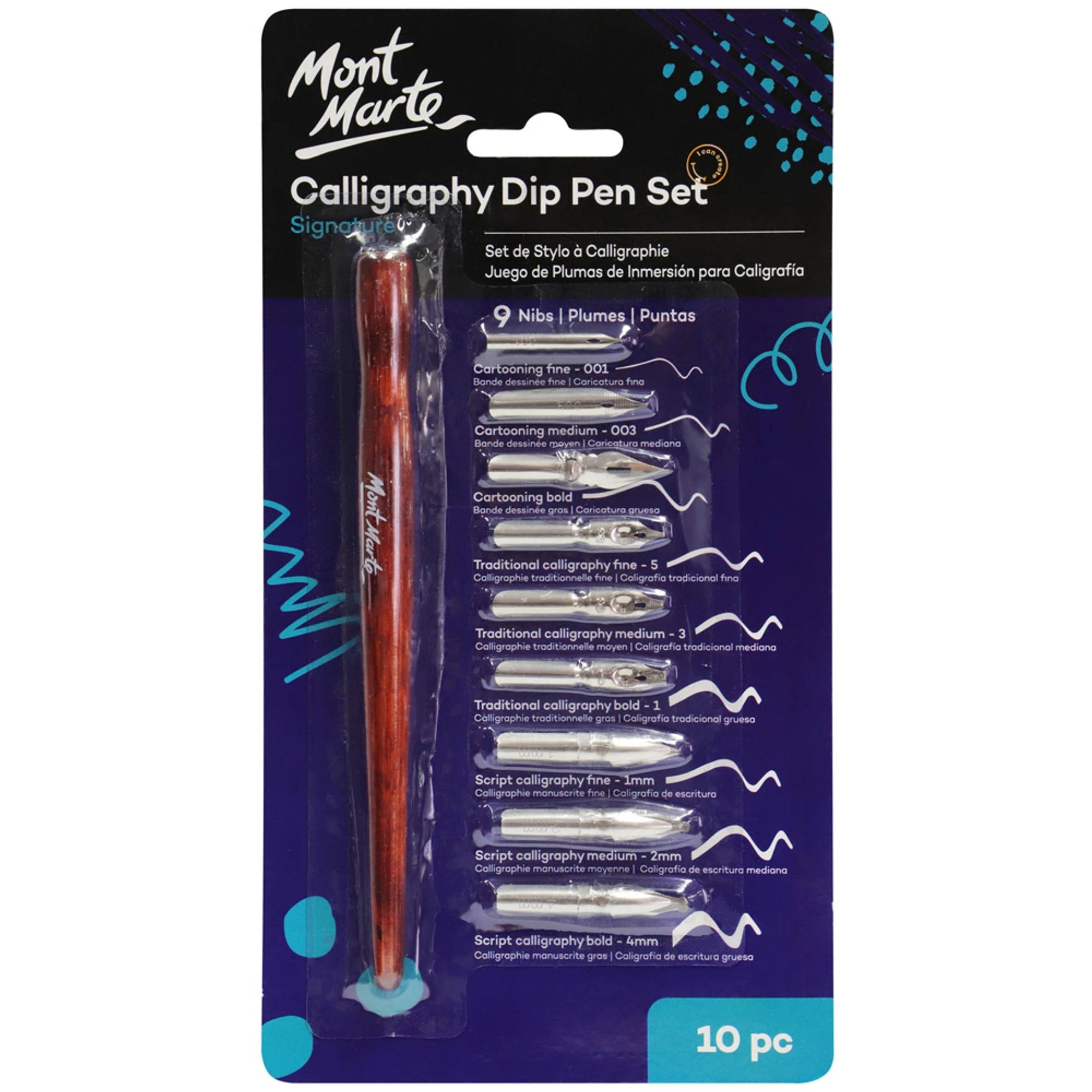 Mont Marte Calligraphy Dip Pen Set Signature