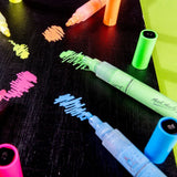 Mont Marte Fluoro Acrylic Paint Pens  Signature -Pack of 6