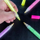 Mont Marte Fluoro Acrylic Paint Pens  Signature -Pack of 6