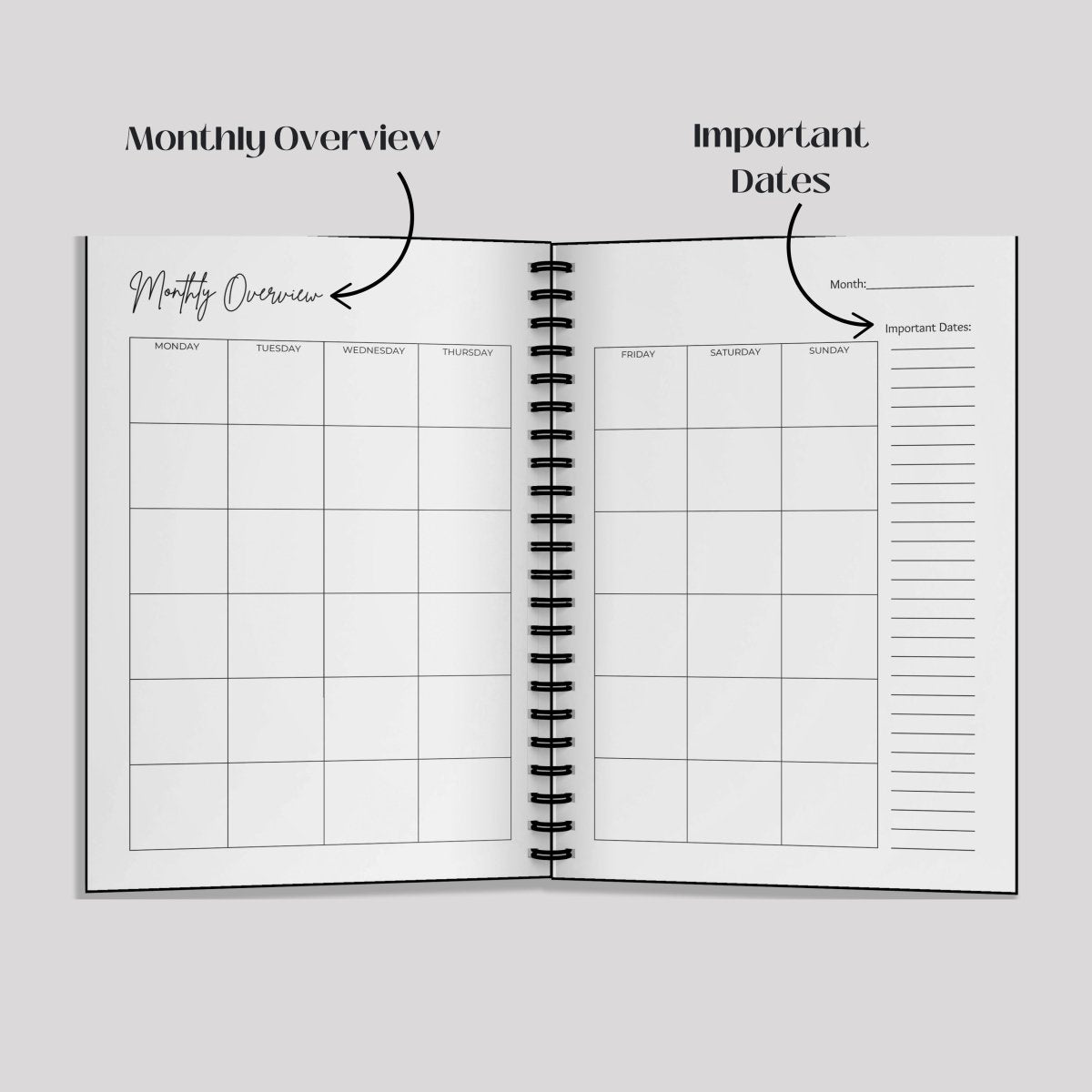 Simply Scribble Productivity Undated Daily Planner Inspired by Kaizen - SCOOBOO - SSDP - BL - Planners