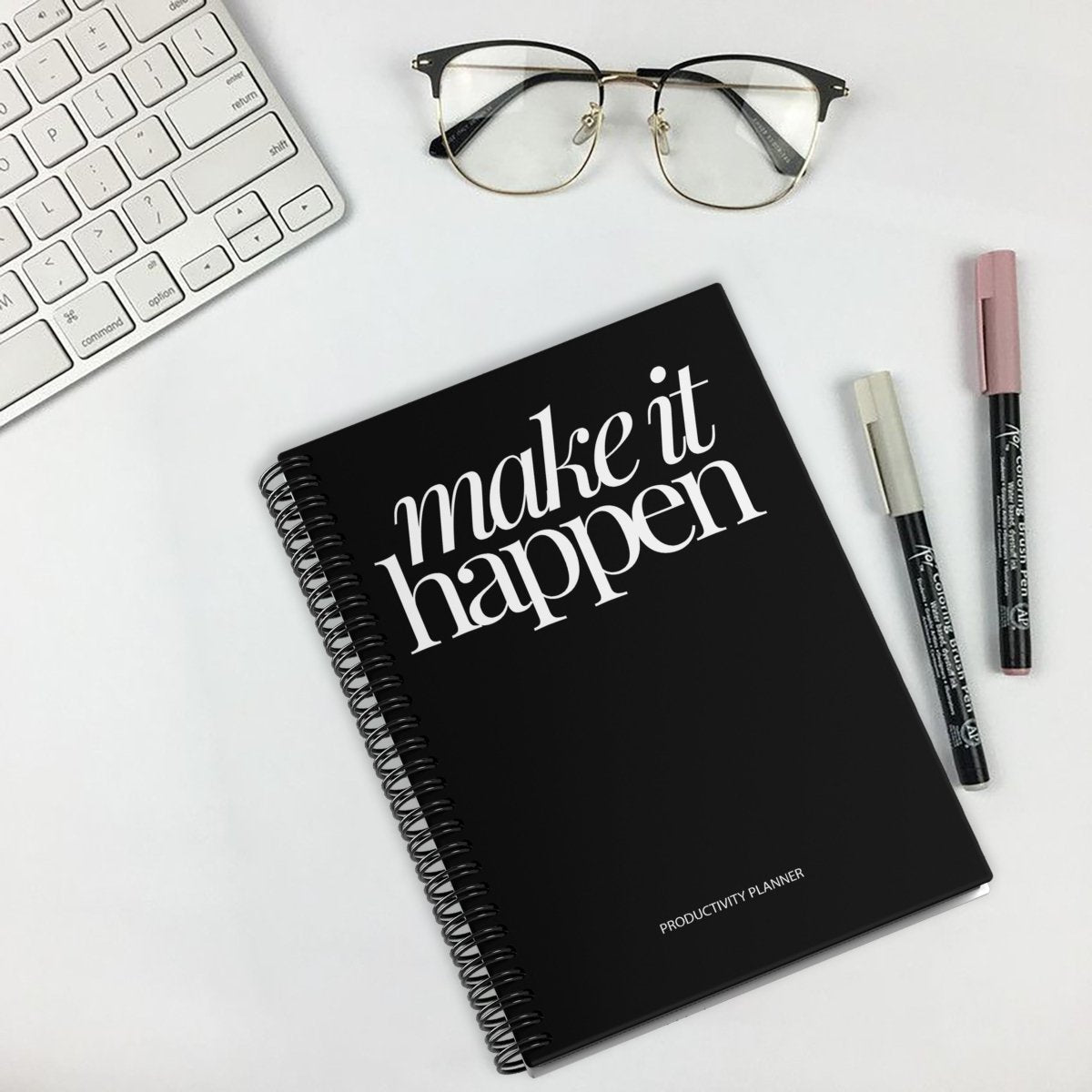 Simply Scribble Productivity Undated Daily Planner Inspired by Kaizen - SCOOBOO - SSDP - BL - Planners