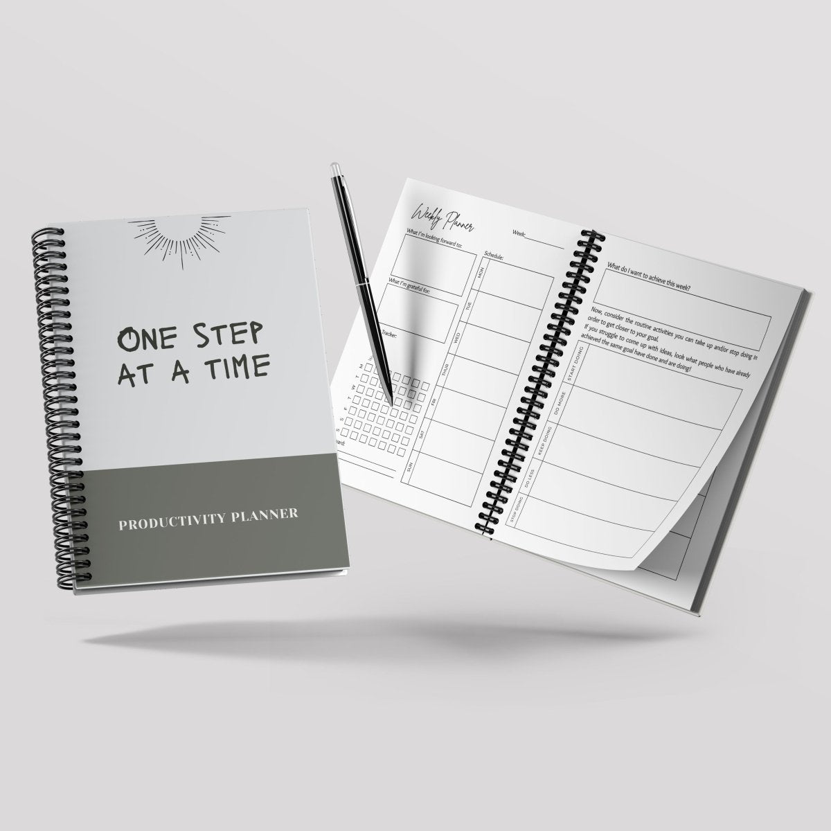 Simply Scribble Productivity Undated Daily Planner Inspired by Kaizen - SCOOBOO - SSDP - OST - Planners