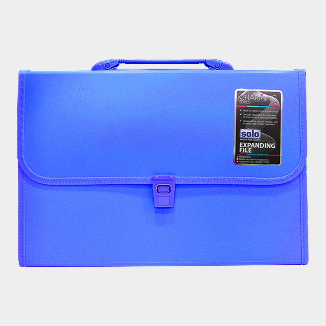 Solo Expanding File - Lock and Handle - SCOOBOO - EX903 - Folders & Fillings