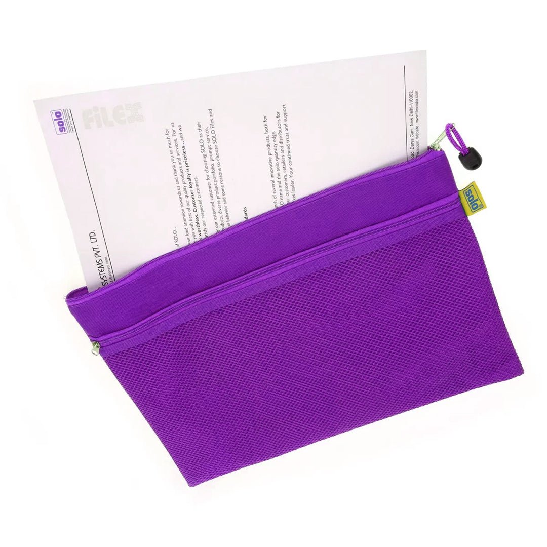 Solo Multi - Function Bag with Two Pockets A4 - SCOOBOO - MFA42 - Pencil Cases & Pouches
