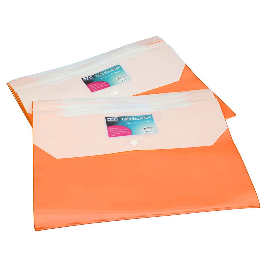 Solo My Clear Bag (Twin Pocket - Double Color) - FC - SCOOBOO - MC212 - Folders & Fillings