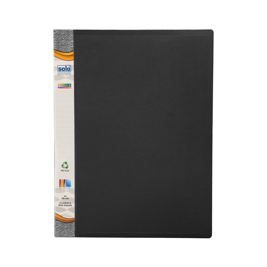 Solo Students Ring Binder - A4 Pack of 2 - SCOOBOO - RB 406 - Folders & Fillings