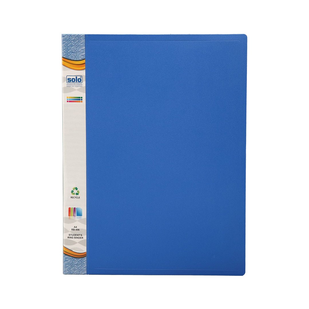 Solo Students Ring Binder - A4 Pack of 2 - SCOOBOO - RB 406 - Folders & Fillings