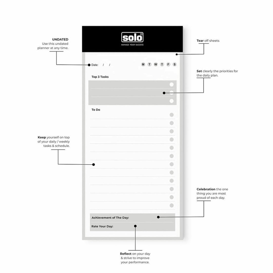 Solo To Do Pads - SCOOBOO - TDPA5 - To - Do - Lists