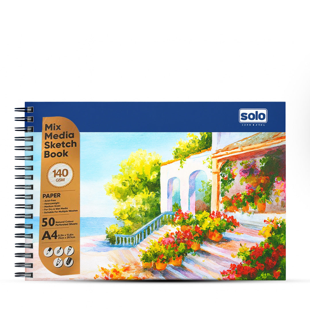 Solo A4 Mixed Media Landscape Sketchbook