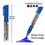 Soni Officemate 4 Color Whiteboard Marker+4 Refillable Cartridges - SCOOBOO - 071 - White - Board Marker