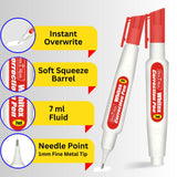 Soni Officemate Correction Pen Metal Tip, 7ml - SCOOBOO - 421 - Eraser & Correction