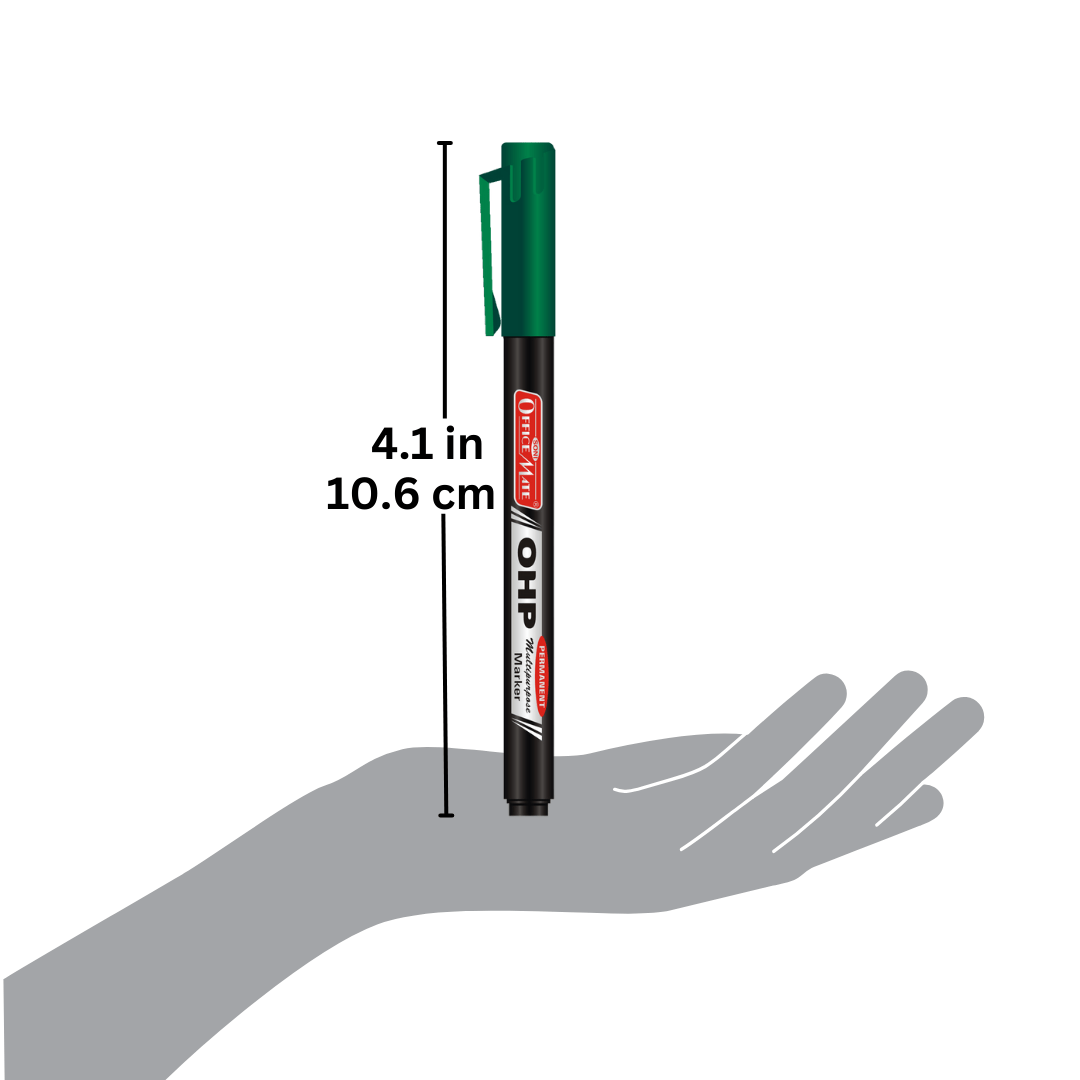 Soni Officemate Fine Tip CD/DVD Markers Pen - Pack of 4 (Mix Color) - SCOOBOO - Permanent Markers