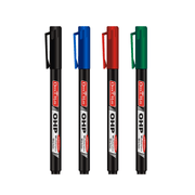 Soni Officemate Fine Tip CD/DVD Markers Pen - Pack of 4 (Mix Color) - SCOOBOO - Permanent Markers