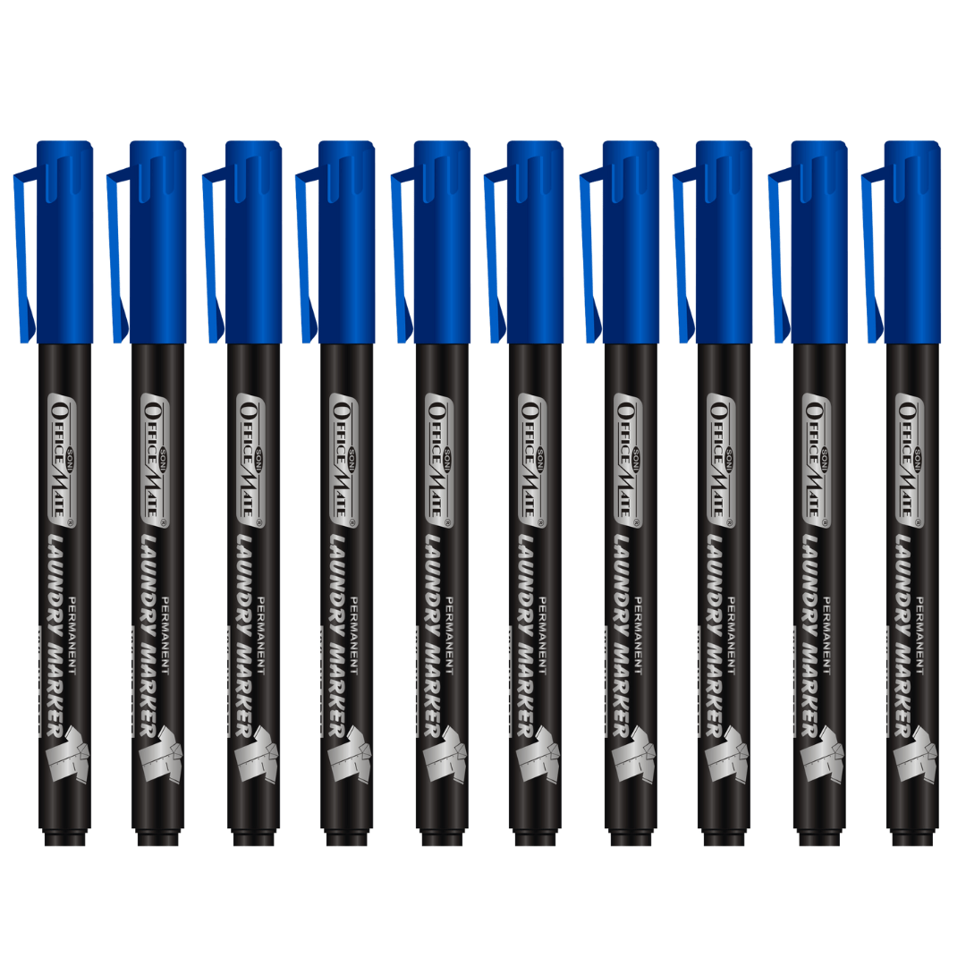 Soni Officemate Fine Tip Laundry Markers Pen - Sets (Mix Color) - SCOOBOO - Fabric Markers